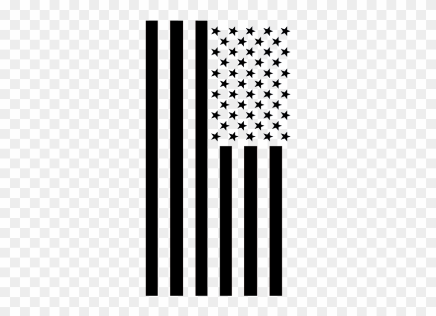 Black And White Torn American Flag Png Pictures To Clipart