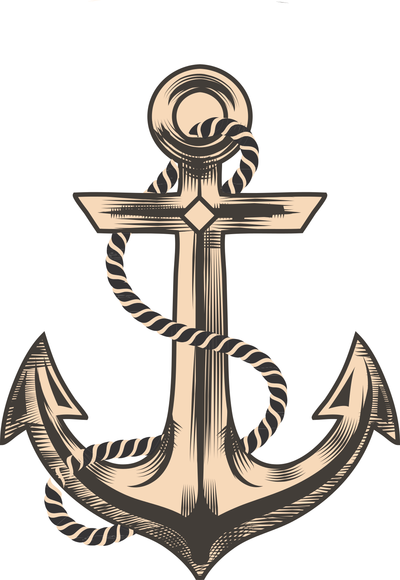 Anchor clipart colored.