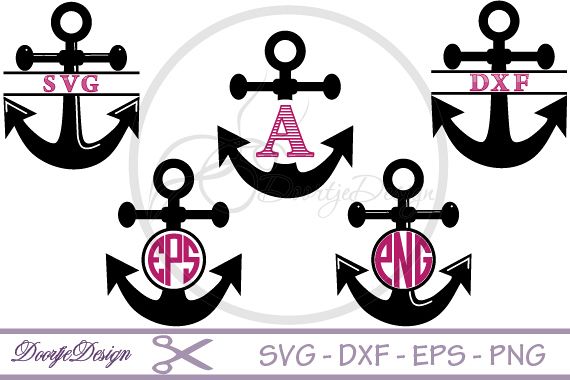 Anchor Monogram SVG files
