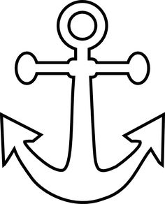 Anchor clipart outline.