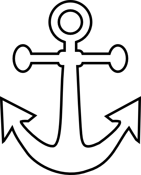Small Anchor Outline Clip Art at Clipart library