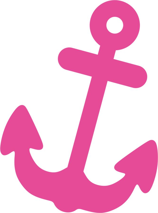 anchor clipart pink