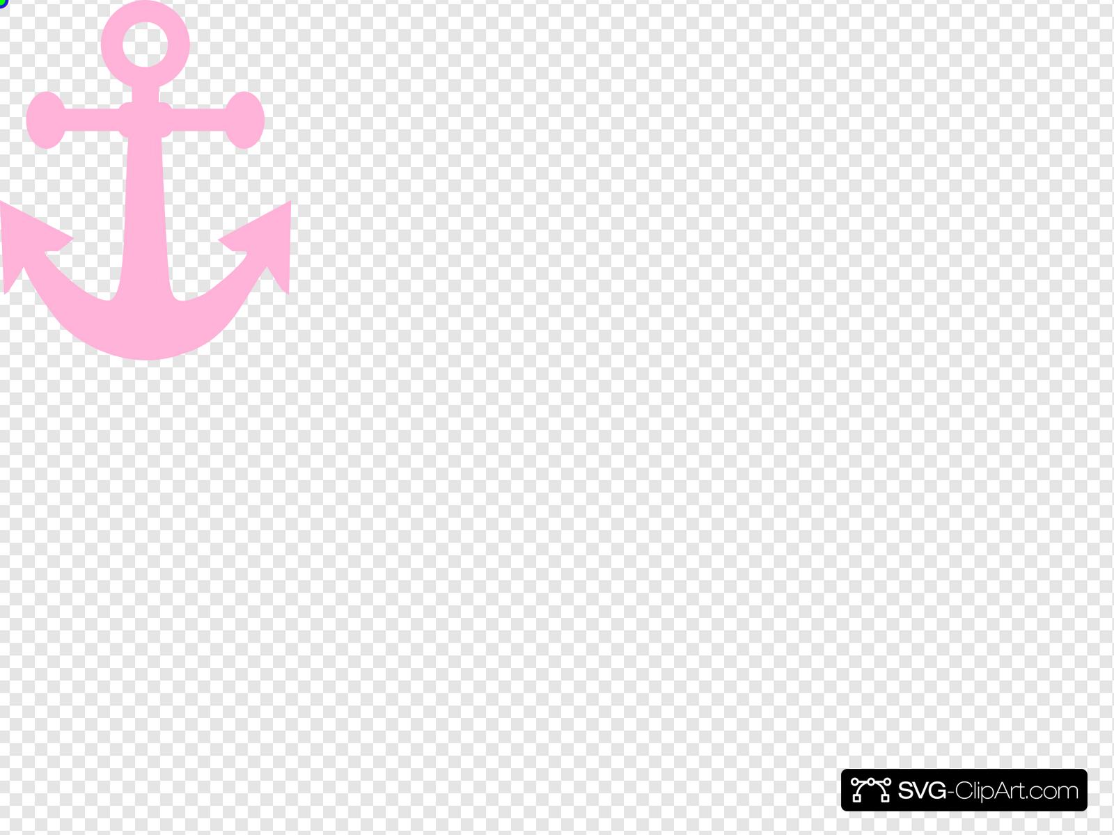 Light Pink Anchor Clip art, Icon and SVG