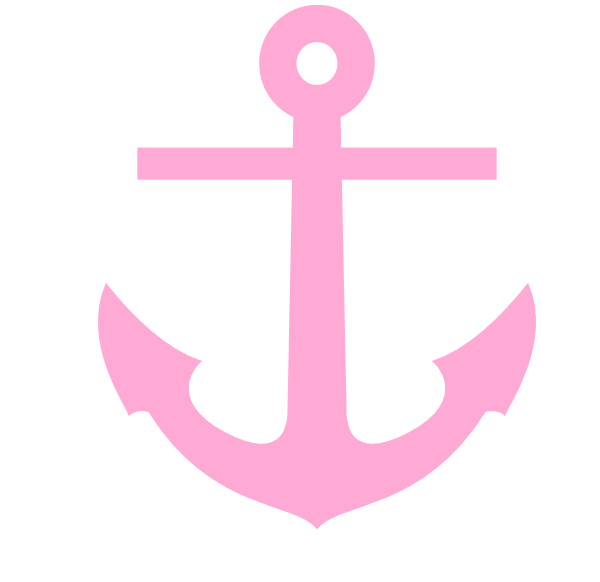 Pink anchor clip.