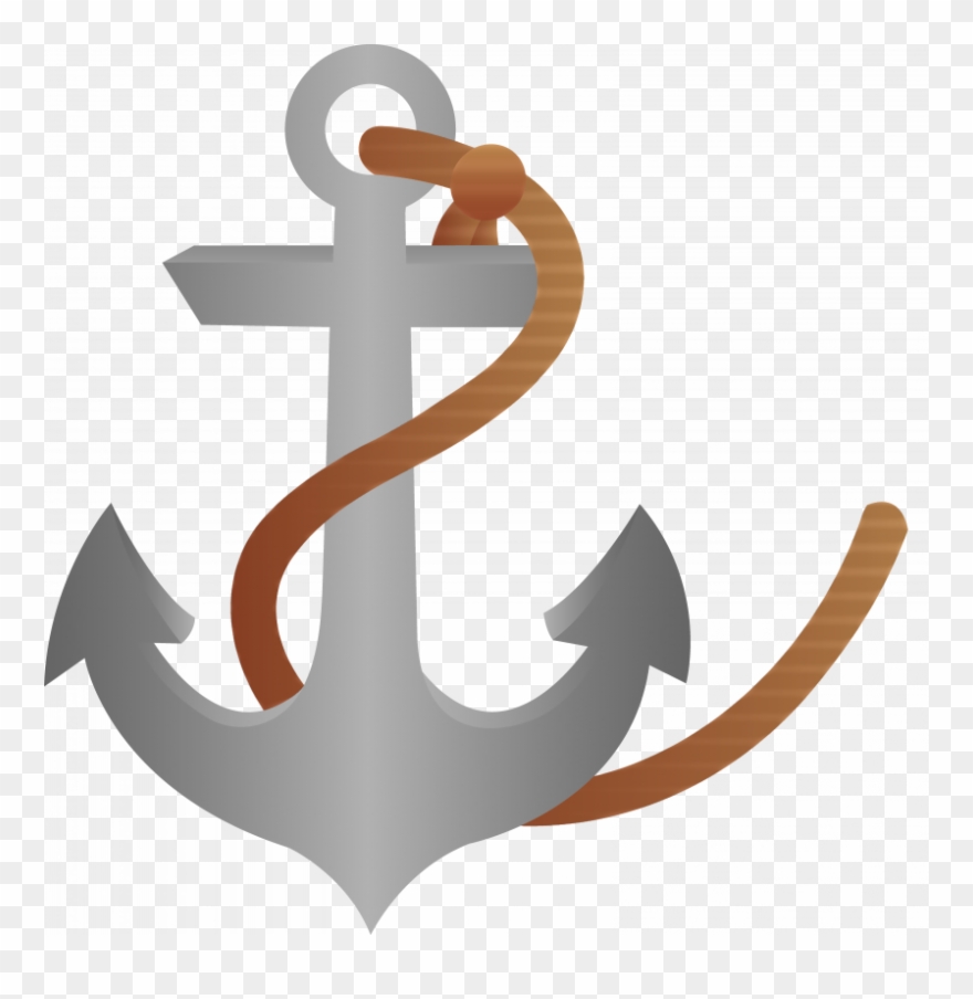 Ship Anchor Clipart With Rope Free