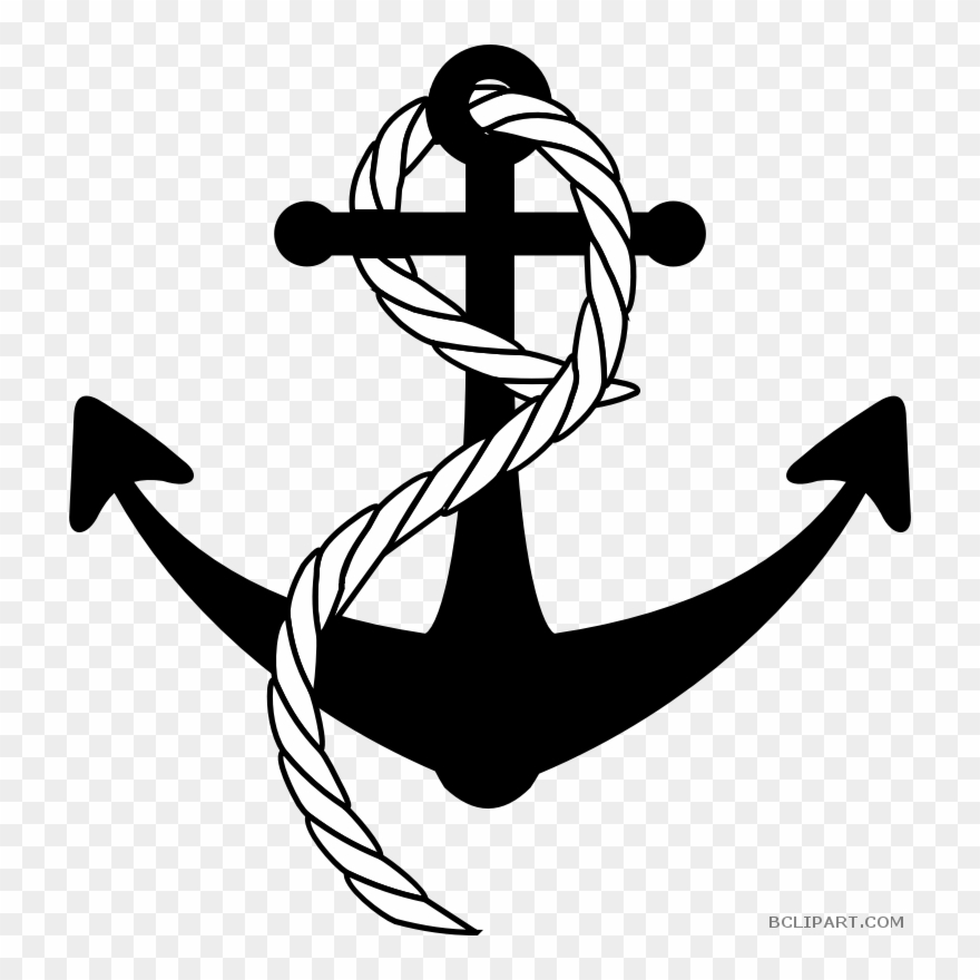 Anchor With Rope Transparent Clipart Anchor Rope Clip