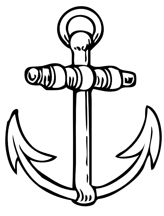 Black and white anchor anchor clipart black and white free