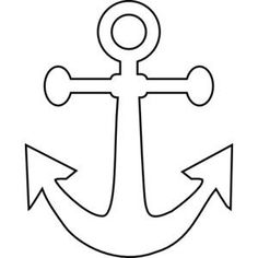 Anchor clipart outline.