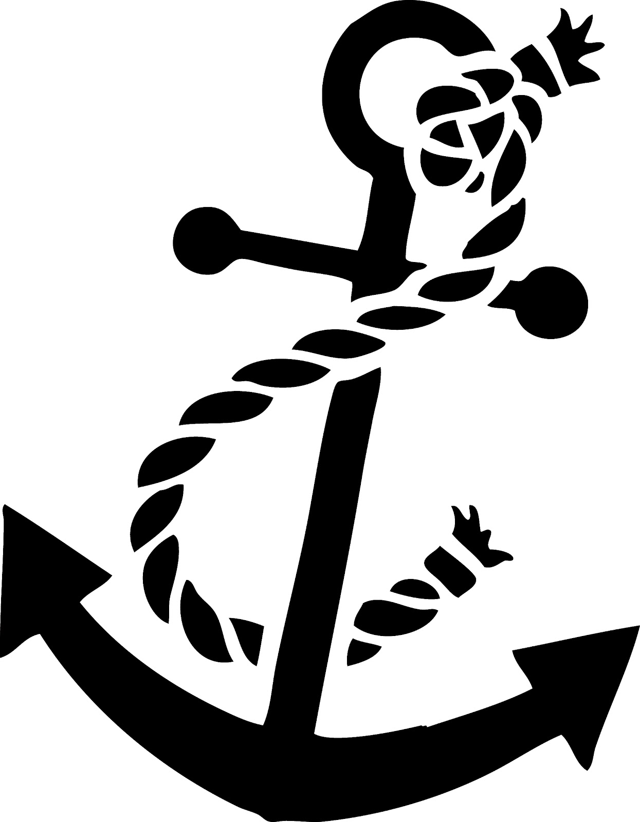 Free Cute Anchor Silhouette, Download Free Clip Art, Free