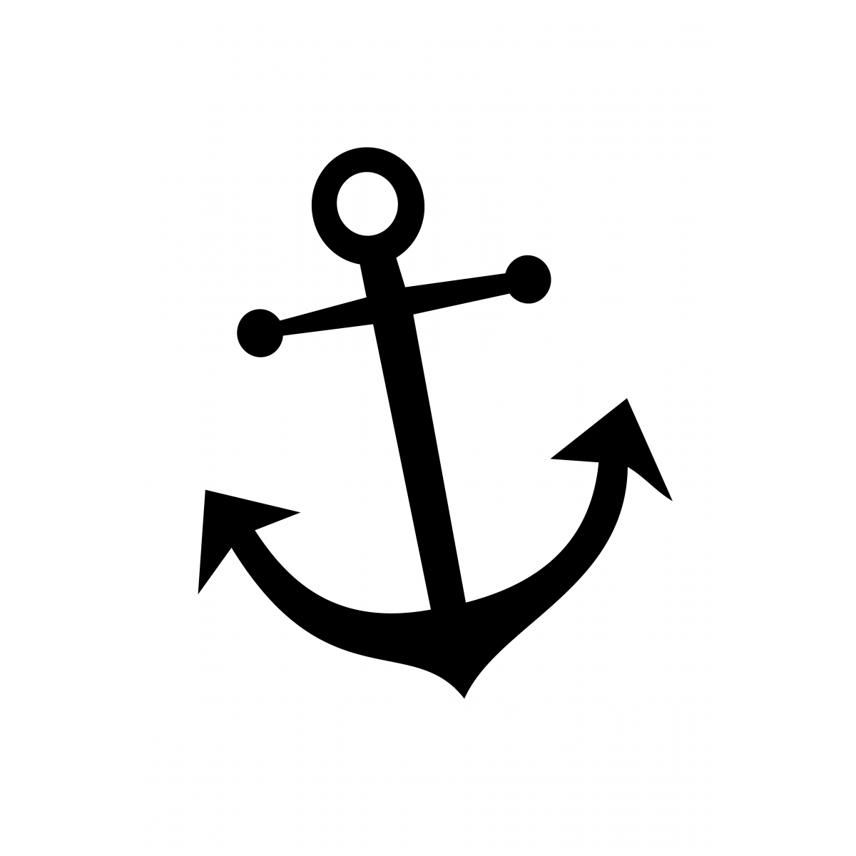 anchor free clipart silhouette