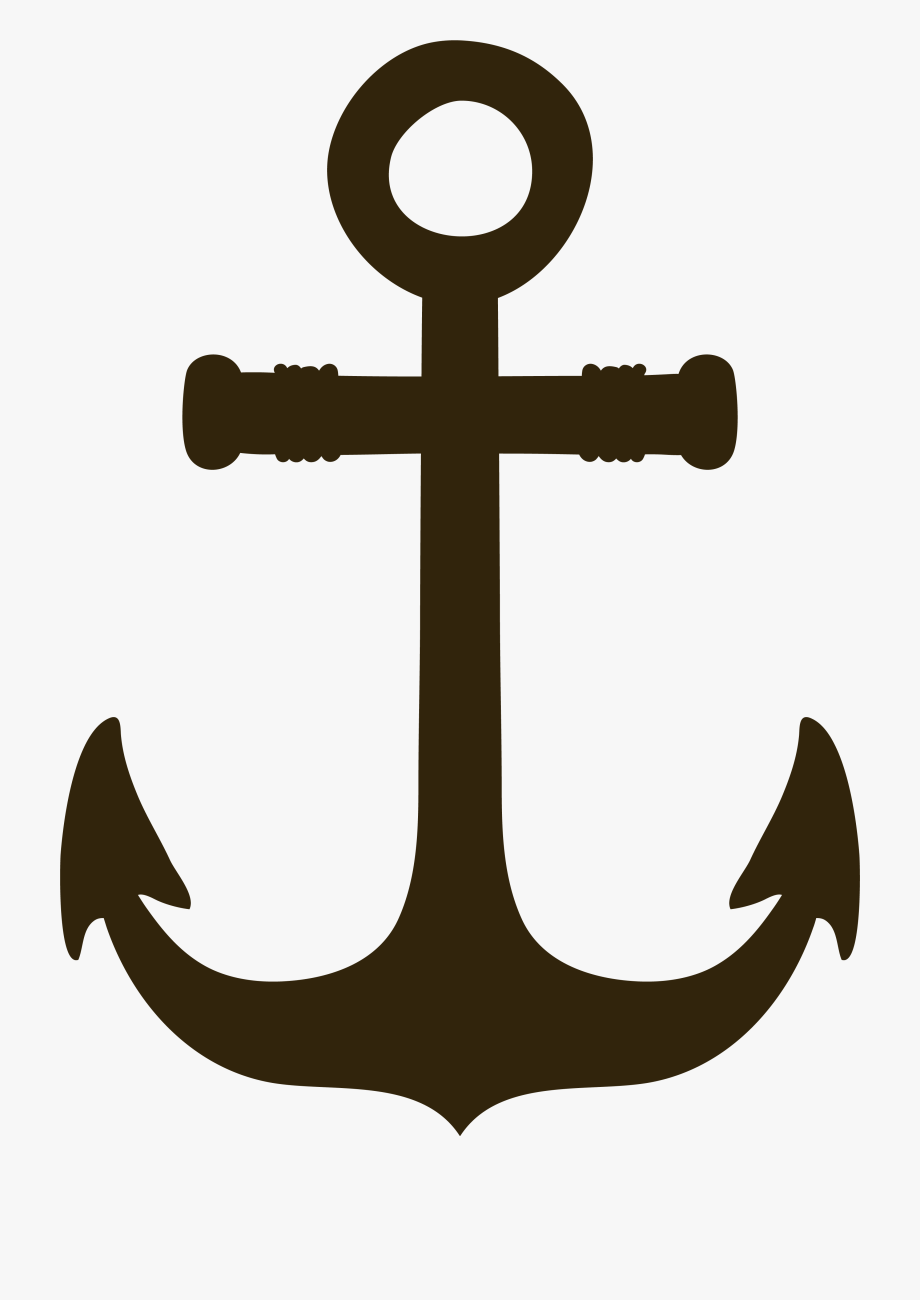 Brown simple anchor.