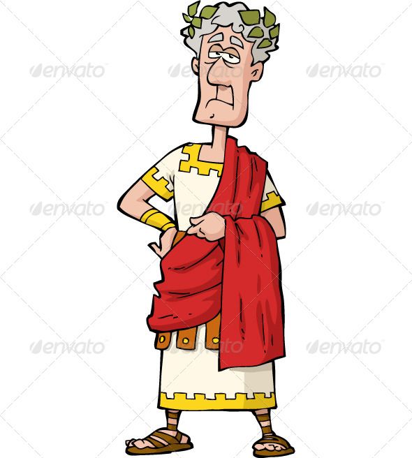 The roman emperor.