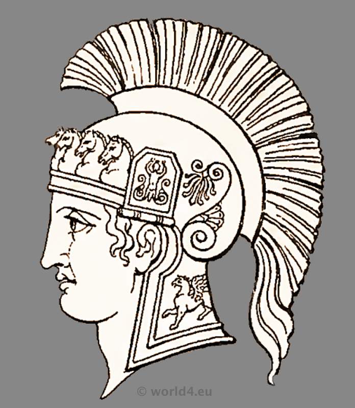 Ancient roman helmets.