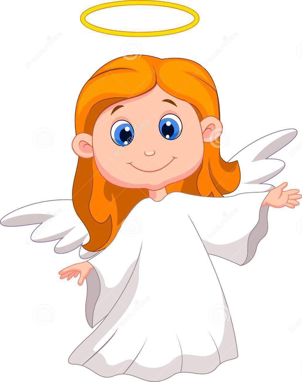 Angel clipart group.