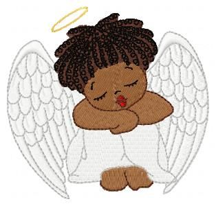 African american angel clipart