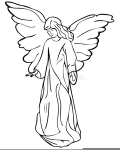 Free Angel Clipart Black And White