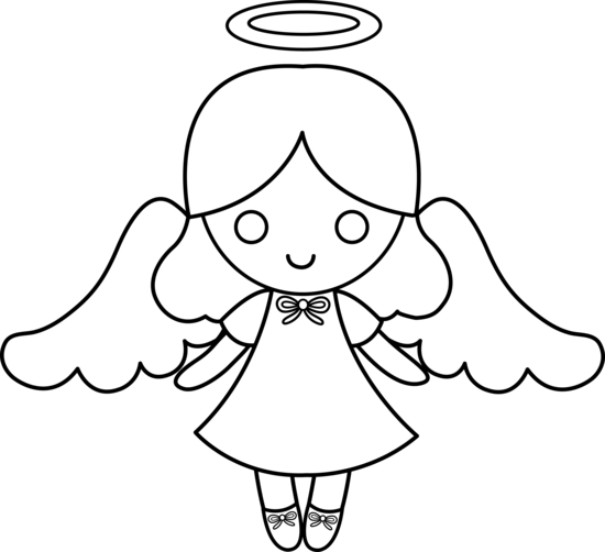 Free Angel Line Drawing, Download Free Clip Art, Free Clip