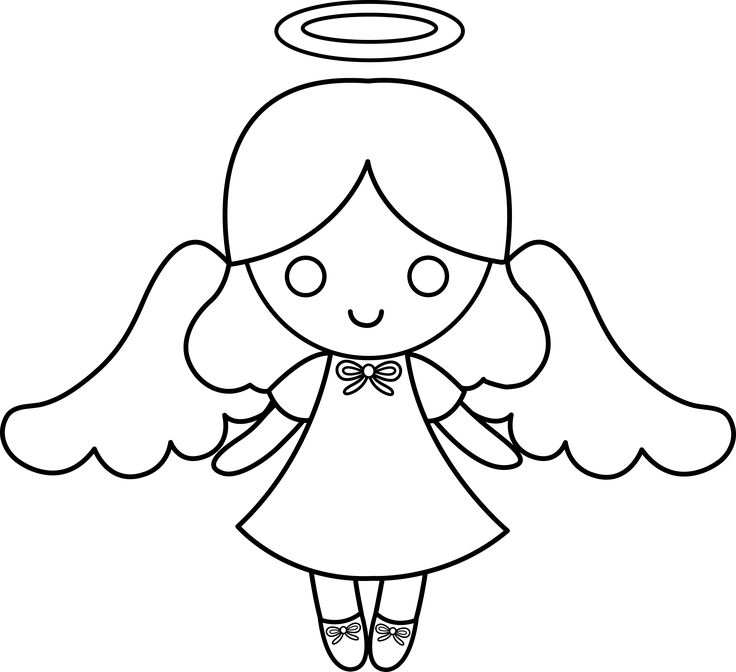 Angel clipart easy.