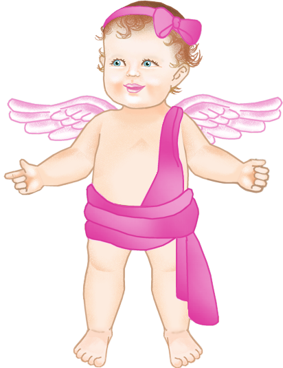 Pink baby angel.