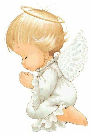 Praying child angel.
