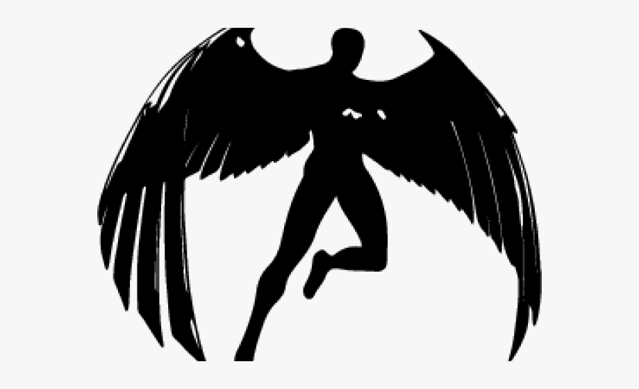Angel clipart silhouette.