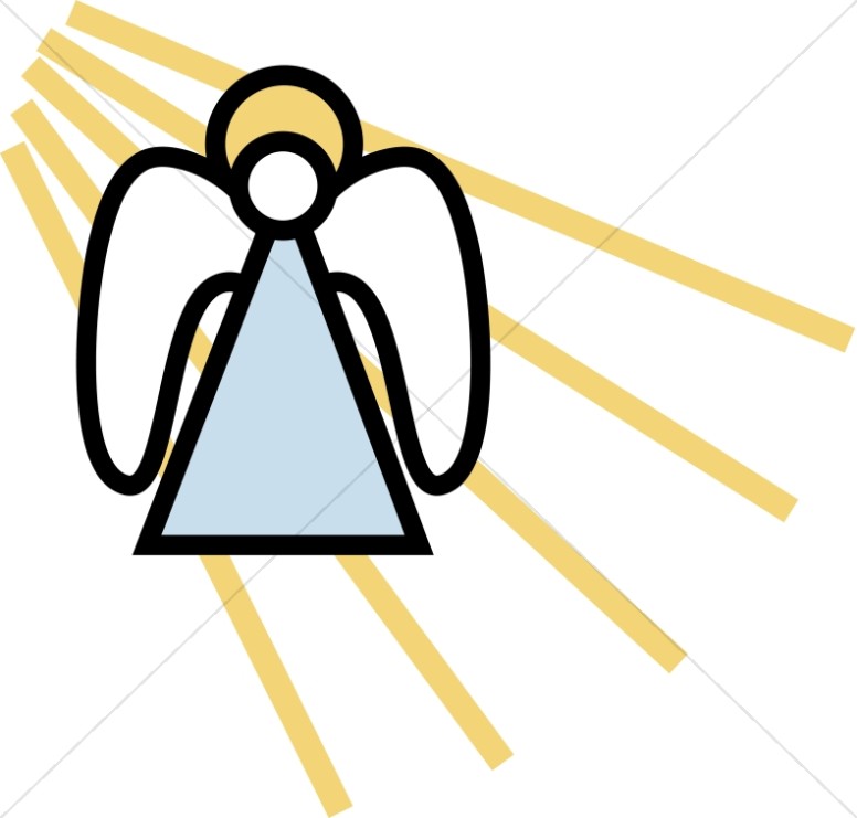 Simple angel clipart.