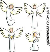 Angels clip art.