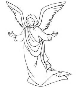 Angel Clipart Free Black and White
