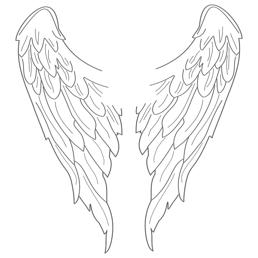 Free Angel Wings Drawing, Download Free Clip Art, Free Clip