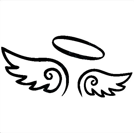 Angel wings halo and angel wing clipart clipart kid
