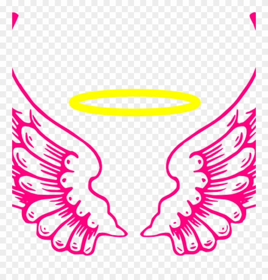 angel wings clipart outline
