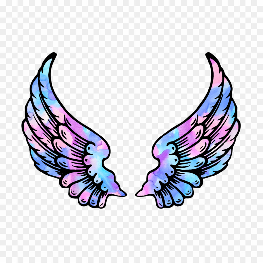 Pink angel wings.
