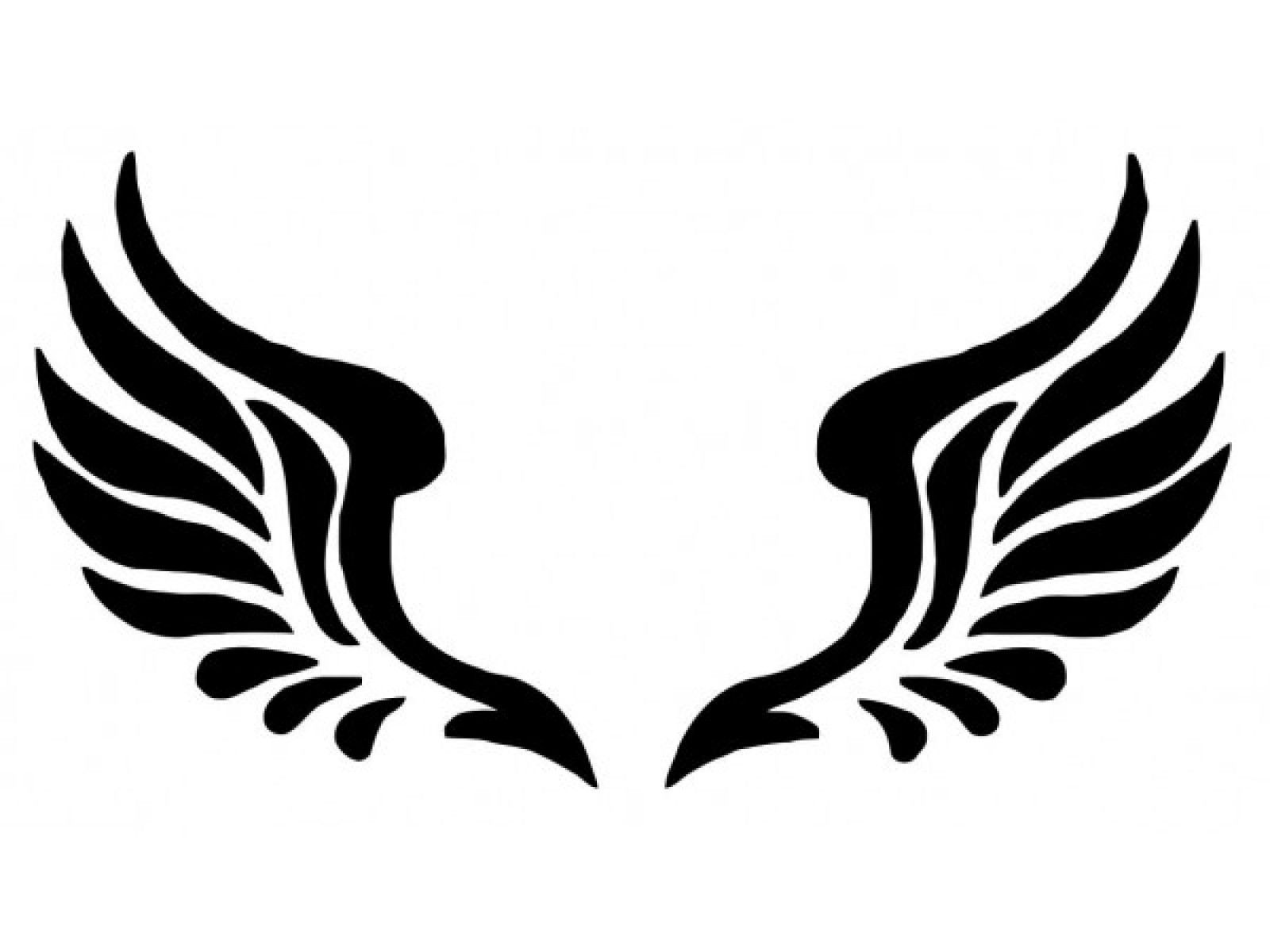 Angel wings silhouette.