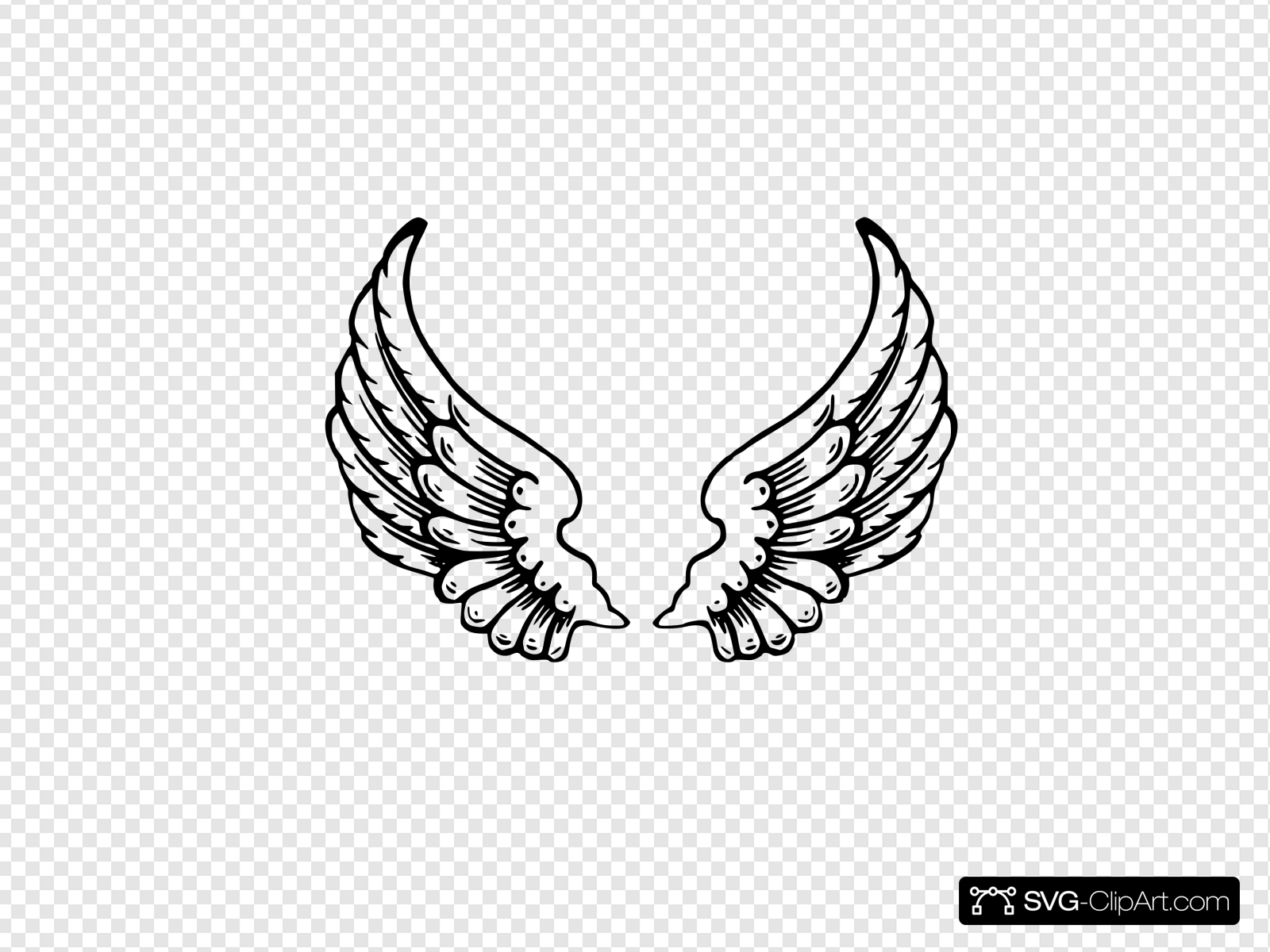 Angel wings clip.