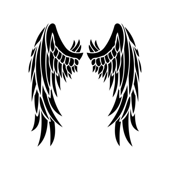 Angel Wings graphics design SVG EPS Dxf Png Cdr Ai Pdf Vector Art Clipart  instant downloads Digital Cut Print Files Cricut Decal Silhouette