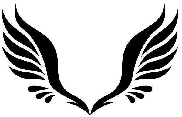 Simple Tribal Angel Wings