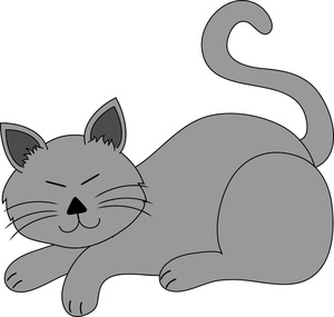 Free Free Cartoon Cat Clip Art Image