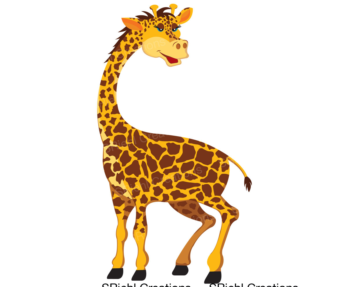 Giraffe Jungle Animals Clipart