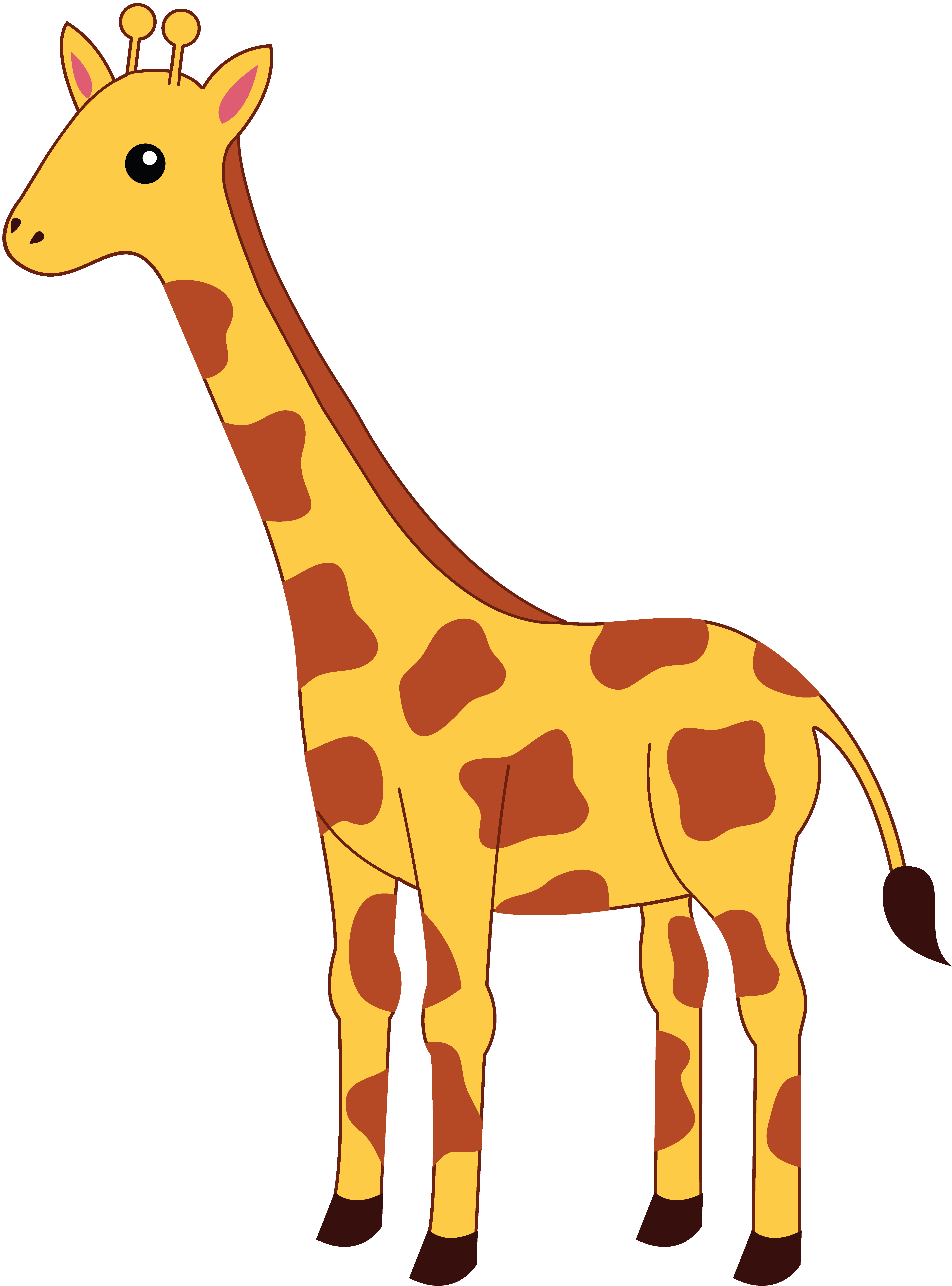 Giraffe animal clipart.