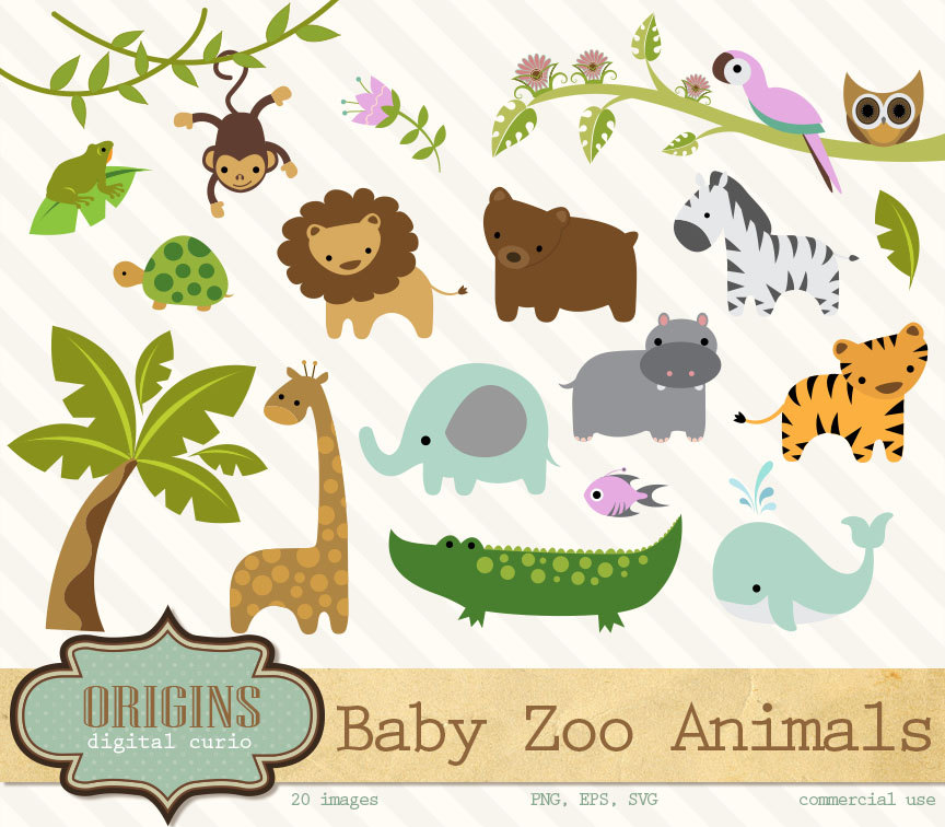 Baby zoo animals.