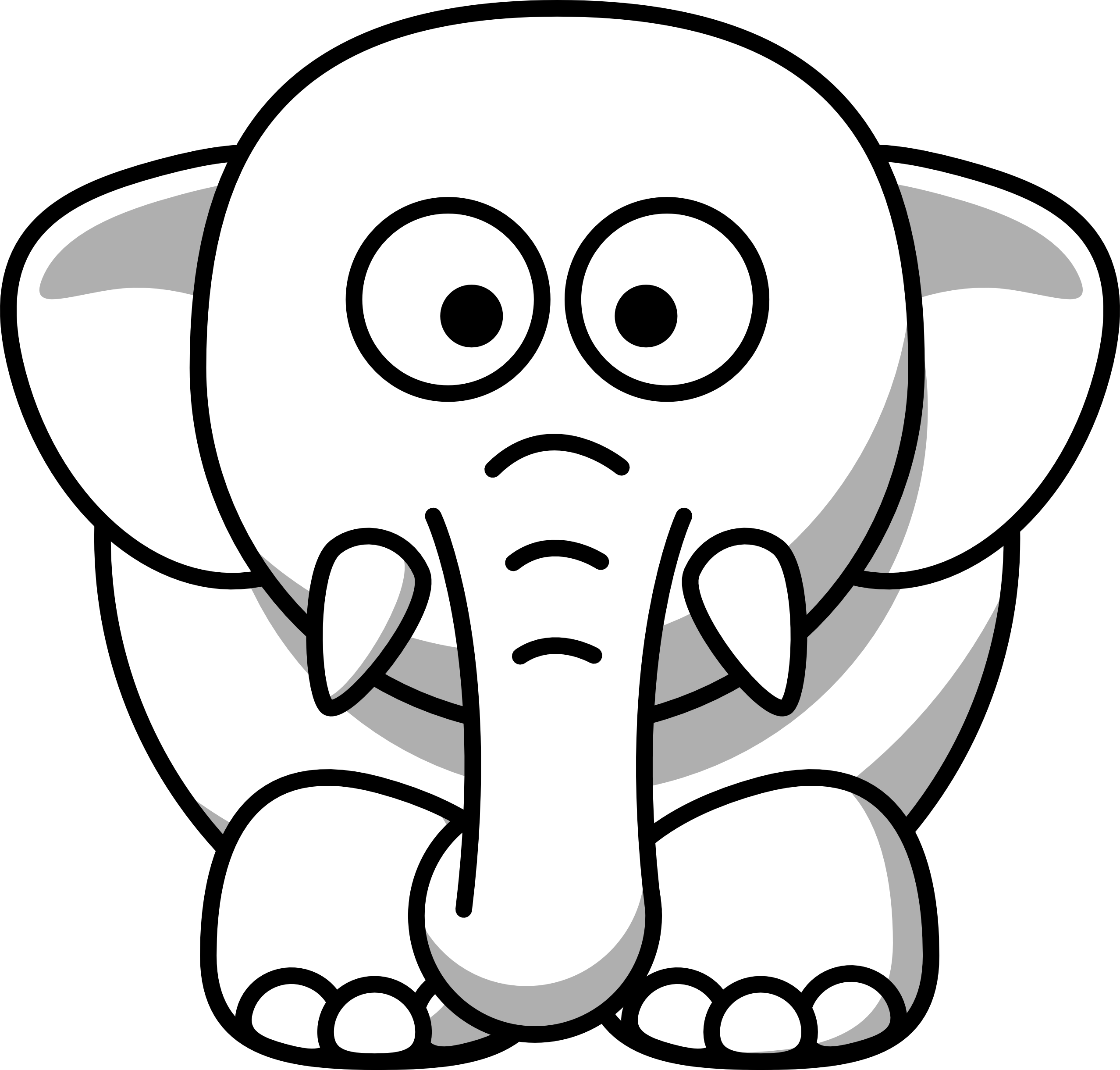 Clipart Animals Black And White