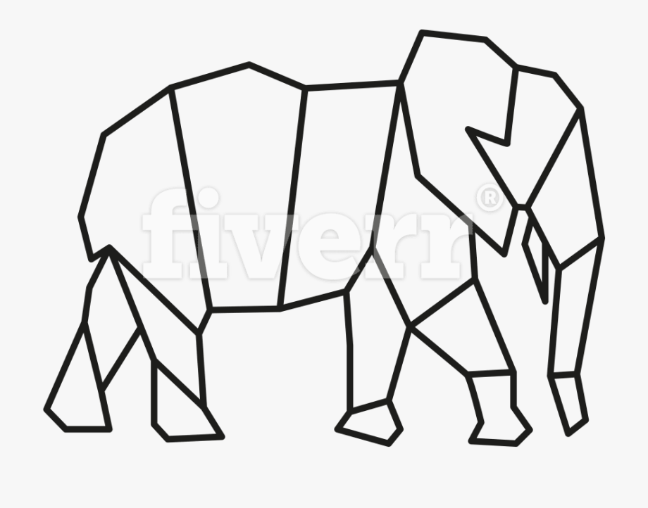 Easy Geometric Animal Drawing , Transparent Cartoon, Free