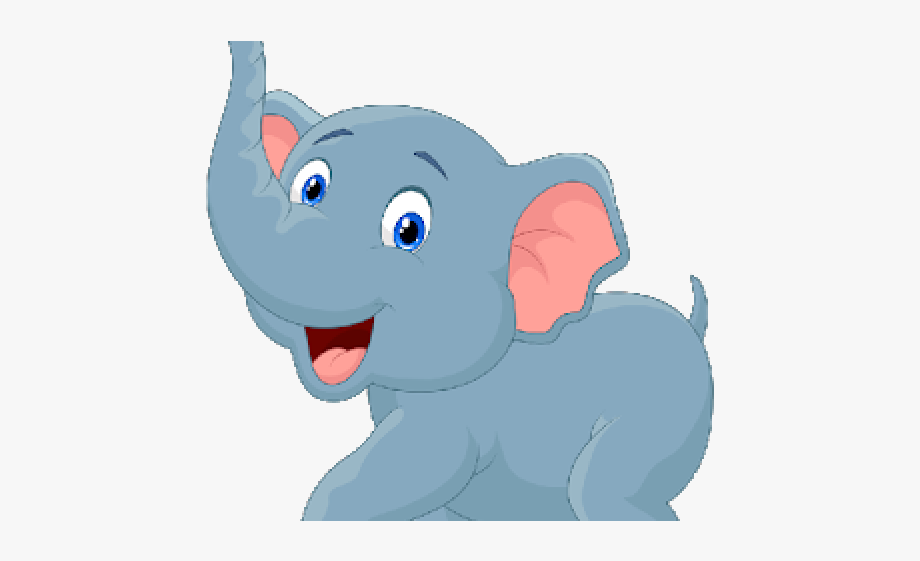 Baby Animal Clipart Blue Elephant