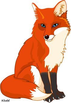 Red fox clipart.