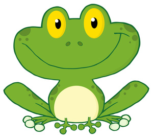 Free Frog Clip Art Image Cute Green Cartoon Frog with Big