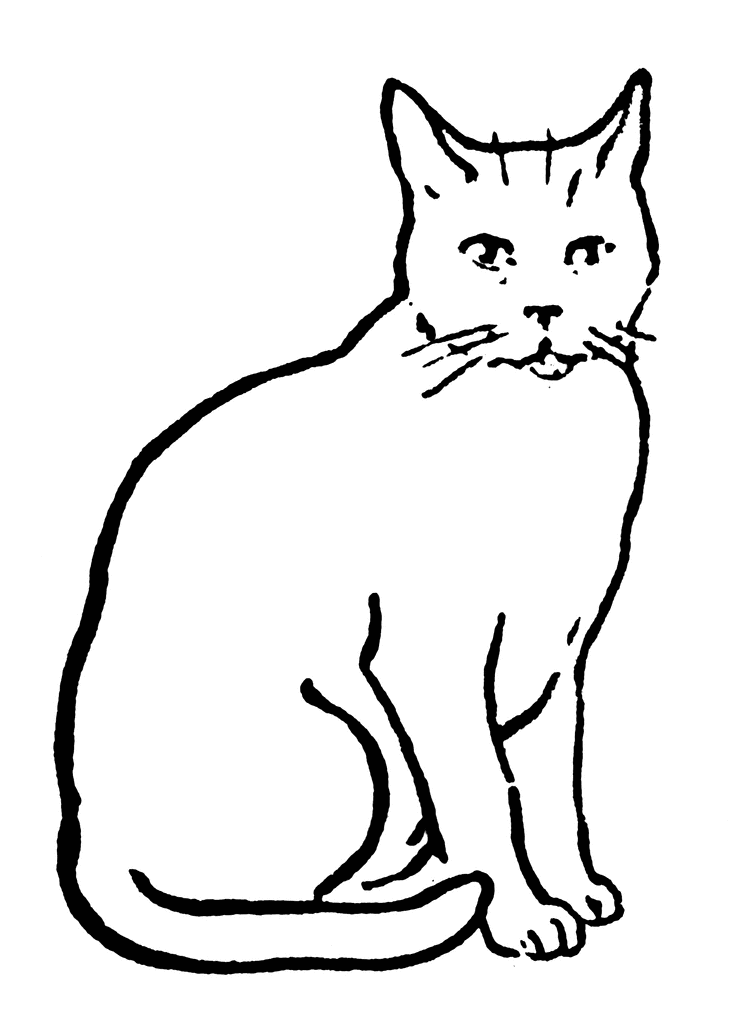 Free Cat Black And White Clipart, Download Free Clip Art