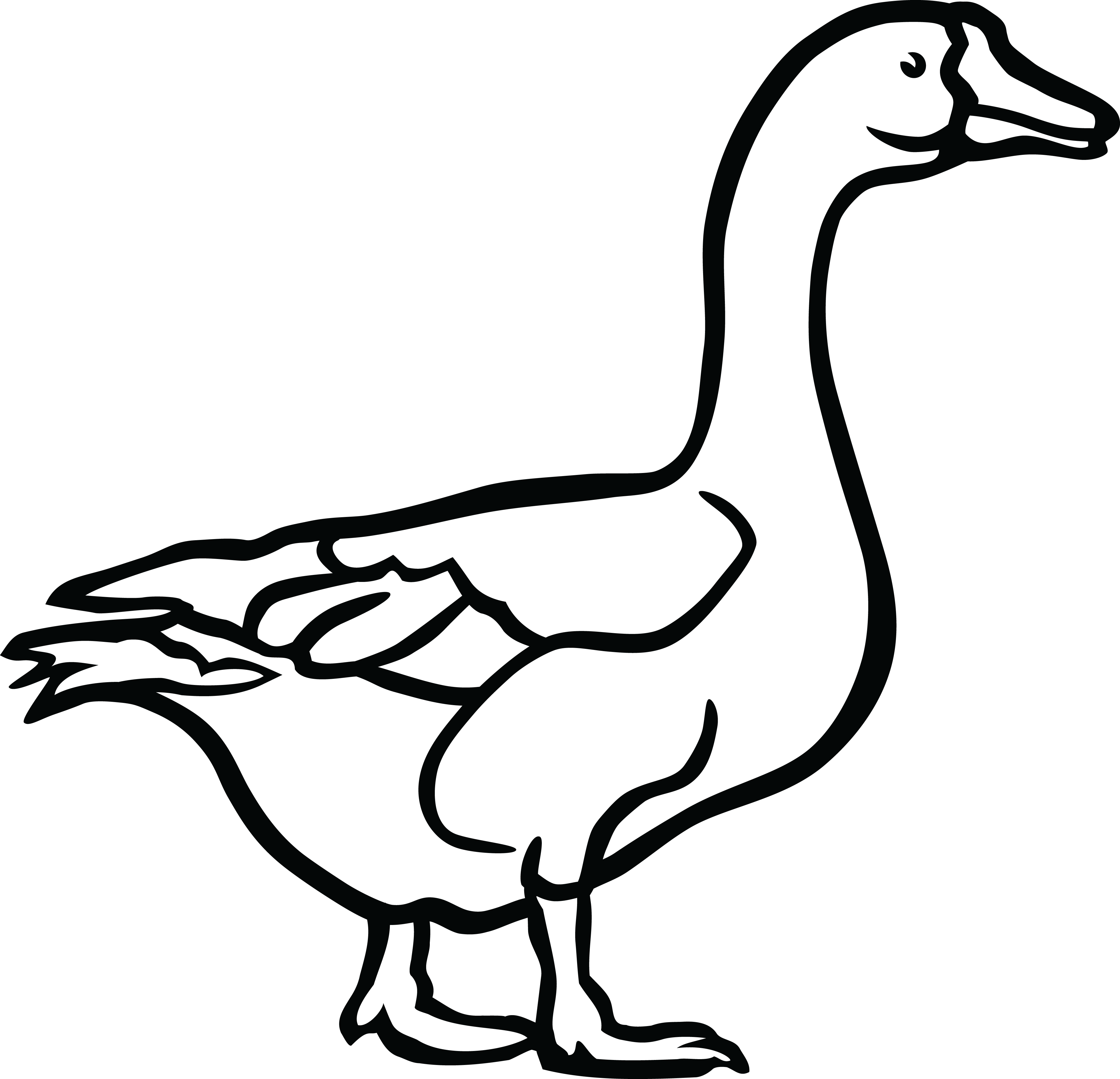 Ducks clipart black and white, Ducks black and white