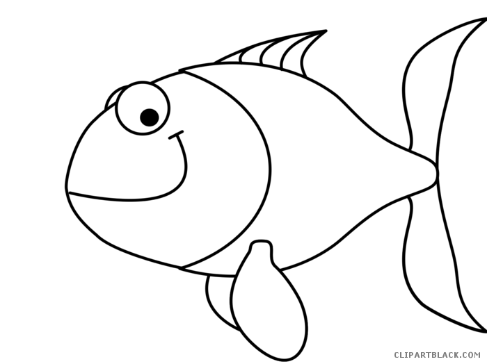 Clipart fish black.