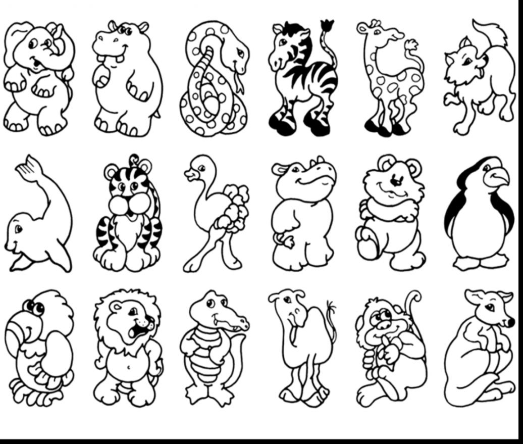 Forest Animals Clipart Black And White