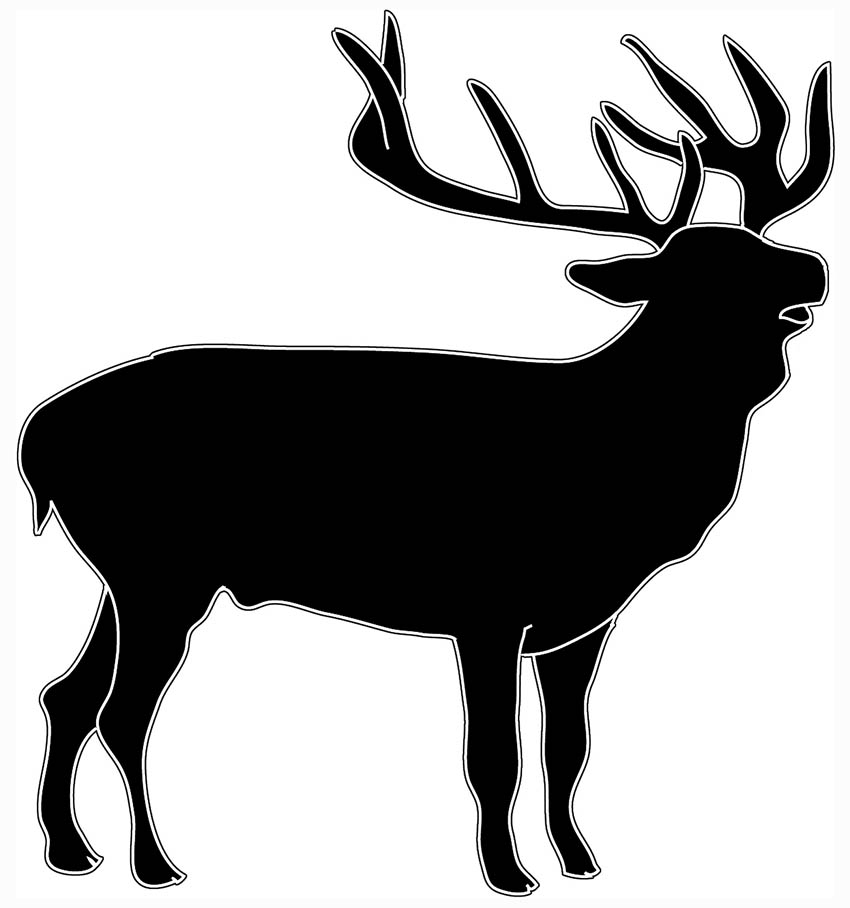animals black and white clipart silhouette
